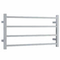 SS81M Straight Square Polished Ladder Heated Towel Rail