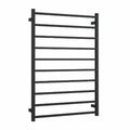 SS88MB Matt Black Square Ladder Heated Towel Rail
