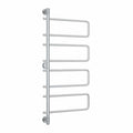 SV68 Straight Round Swivel Polished Heated Towel Rail