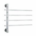 USV35 Straight Square Swivel Polished Non-Heated Towel Rail