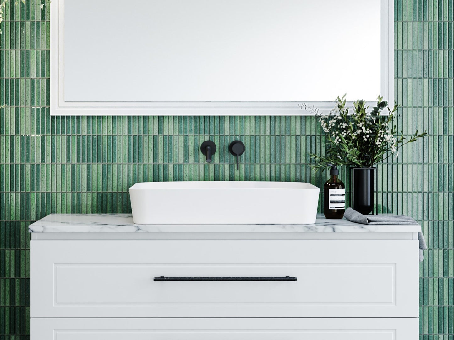 Timberline Quill Basin White Gloss