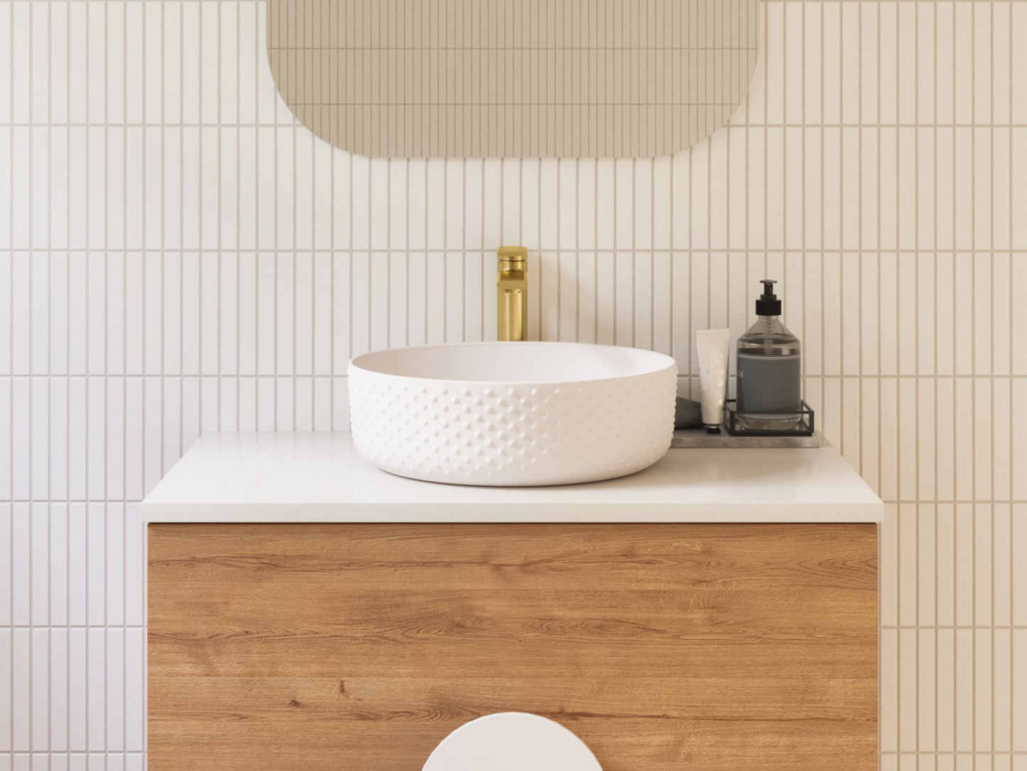 Timberline Allure Dimple Basin White Matt