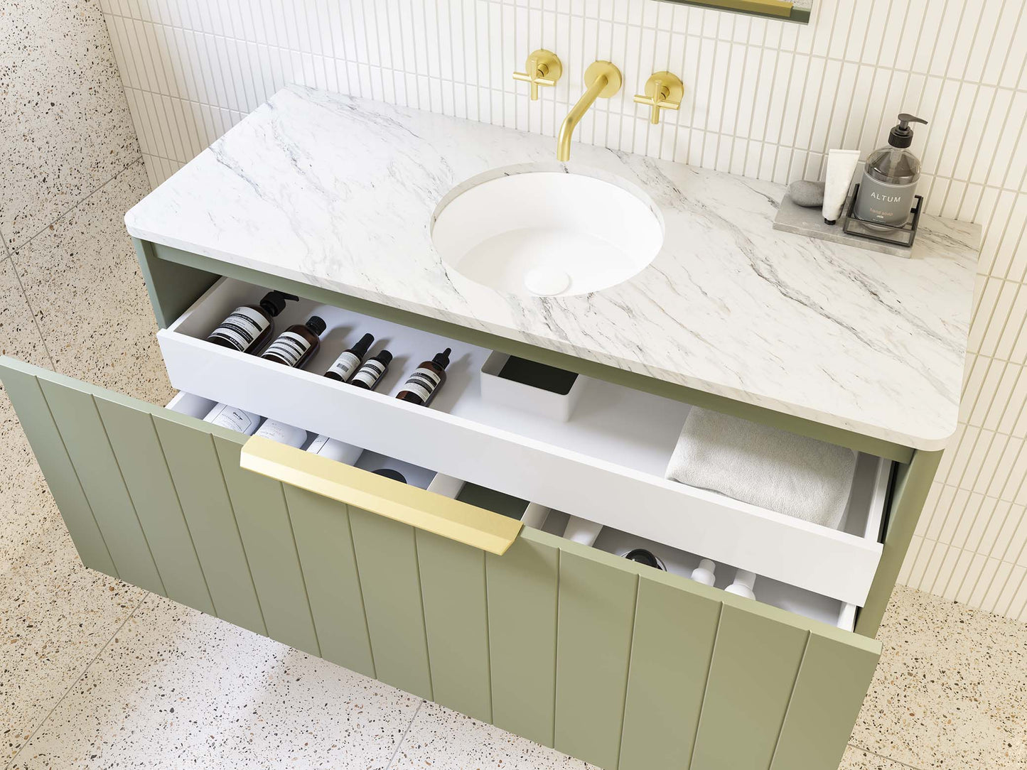 Timberline Saba Vanity White Gloss