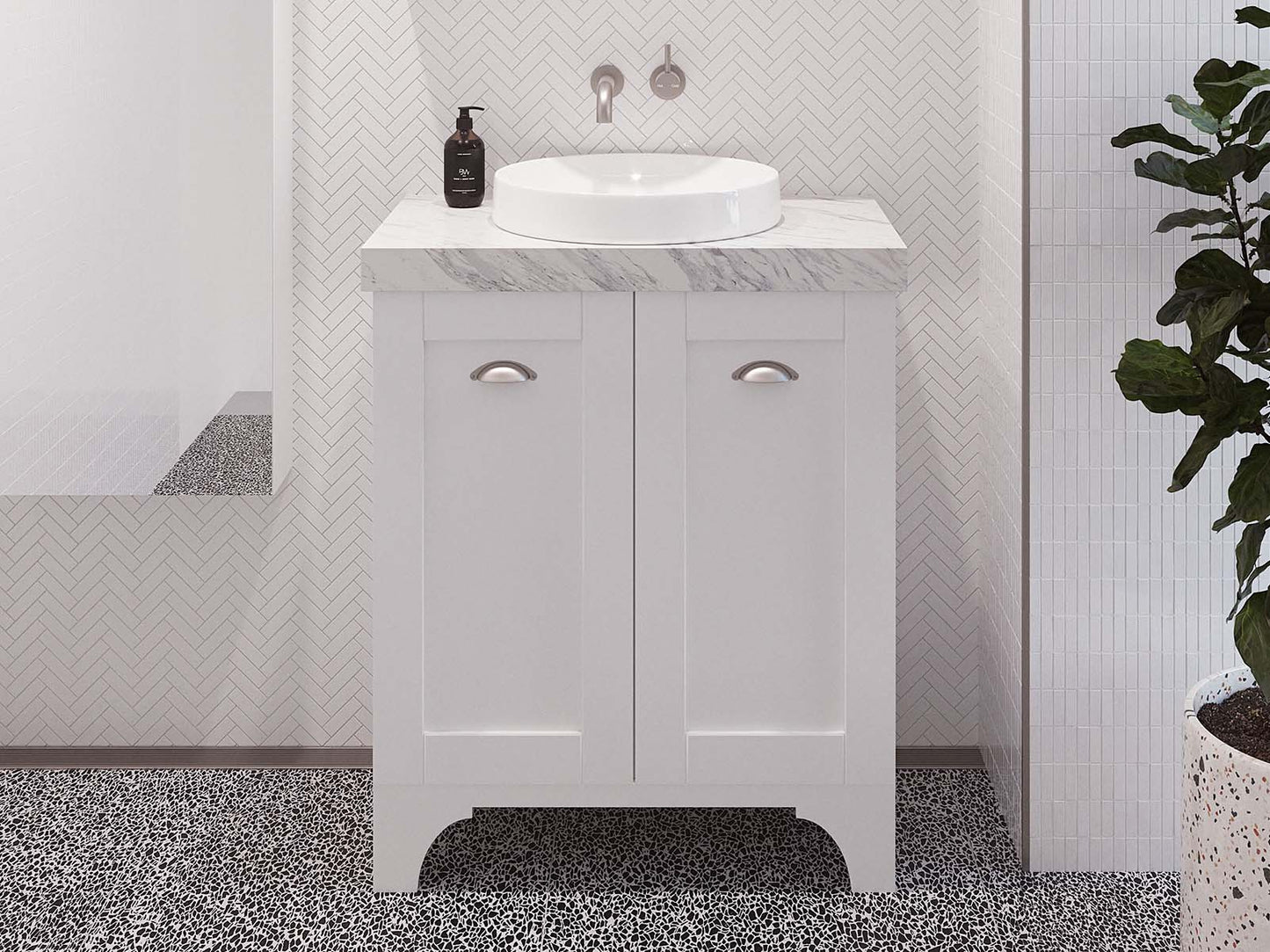Timberline Windsor Um Cabinet Only Centre Bowl Floor Standing