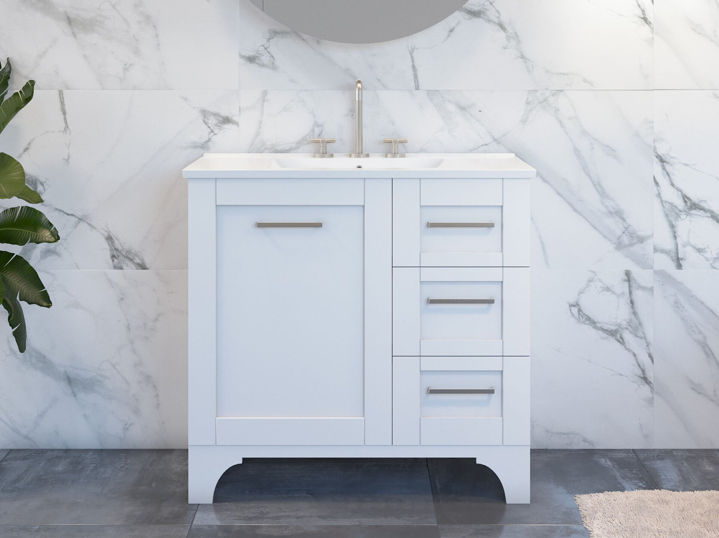 Timberline Windsor Um Cabinet Only Centre Bowl Floor Standing