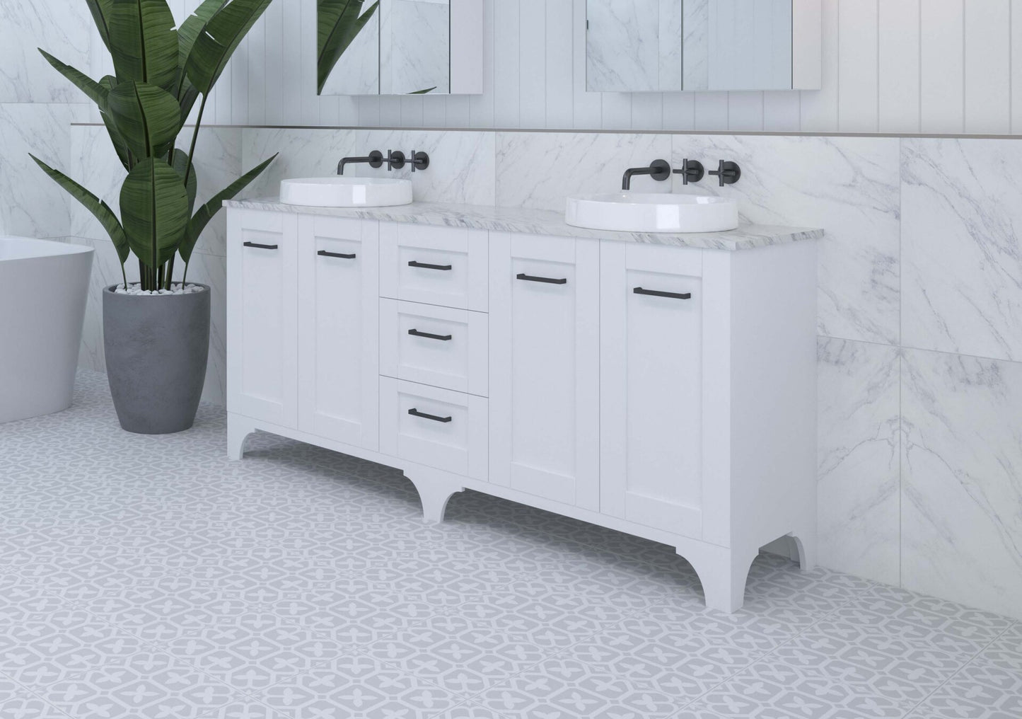 Timberline Windsor Um Cabinet Only Centre Bowl Floor Standing