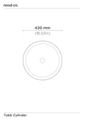 Cylinder - Tubb Basin (Slate)