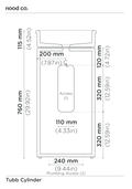 Cylinder - Tubb Basin (Slate)