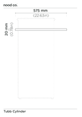 Cylinder - Tubb Basin (Rust)