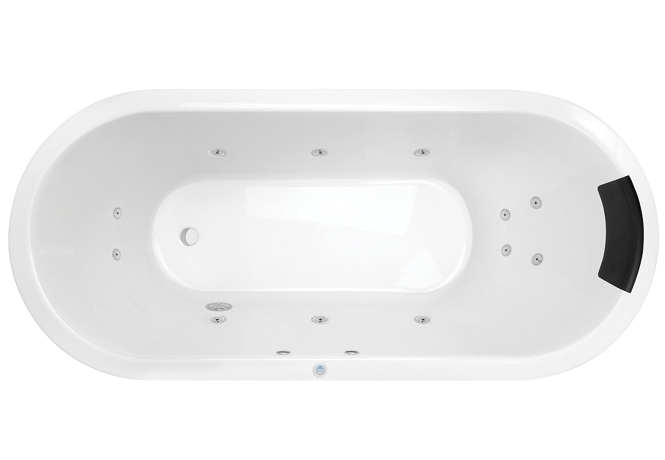 Uno 1530/1700 Contour 12-Jet Spa Bath
