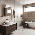 VC5080B Arch Black Mirror Cabinet