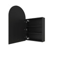 VC5080B Arch Black Mirror Cabinet