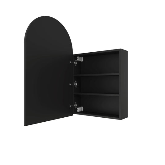 VC5080B Arch Black Mirror Cabinet