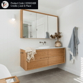 VS900HBR Brushed Round Vertical Single Heated Towel Rail