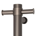 VS900HGM Gun Metal Straight Round Vertical Single Heated Towel Rail
