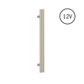 VW900BN Brushed Nickel Triple Tube Vertical Single Heated Towel Rail