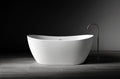 Diane VX100-1625 Freestanding Oval Stone Bath with Overflow