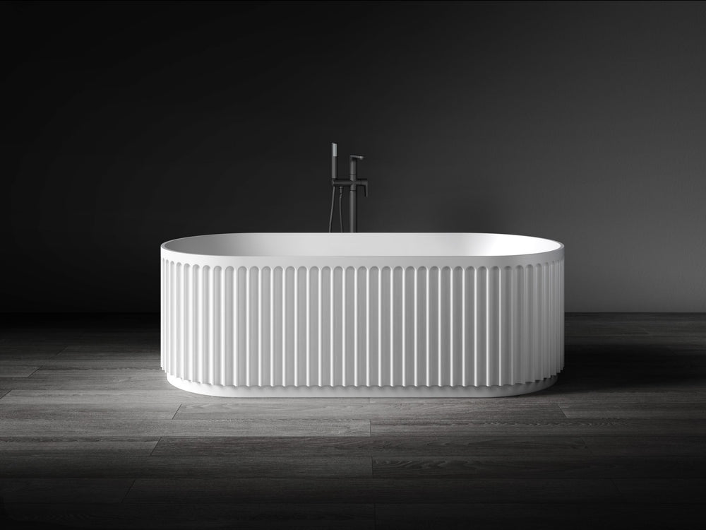Monroe VX16-1700 Freestanding Fluted Stone Bath