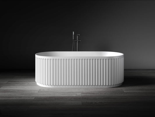 Monroe VX16-1700 Freestanding Fluted Stone Bath