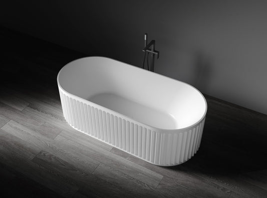 Monroe VX16-1700 Freestanding Fluted Stone Bath