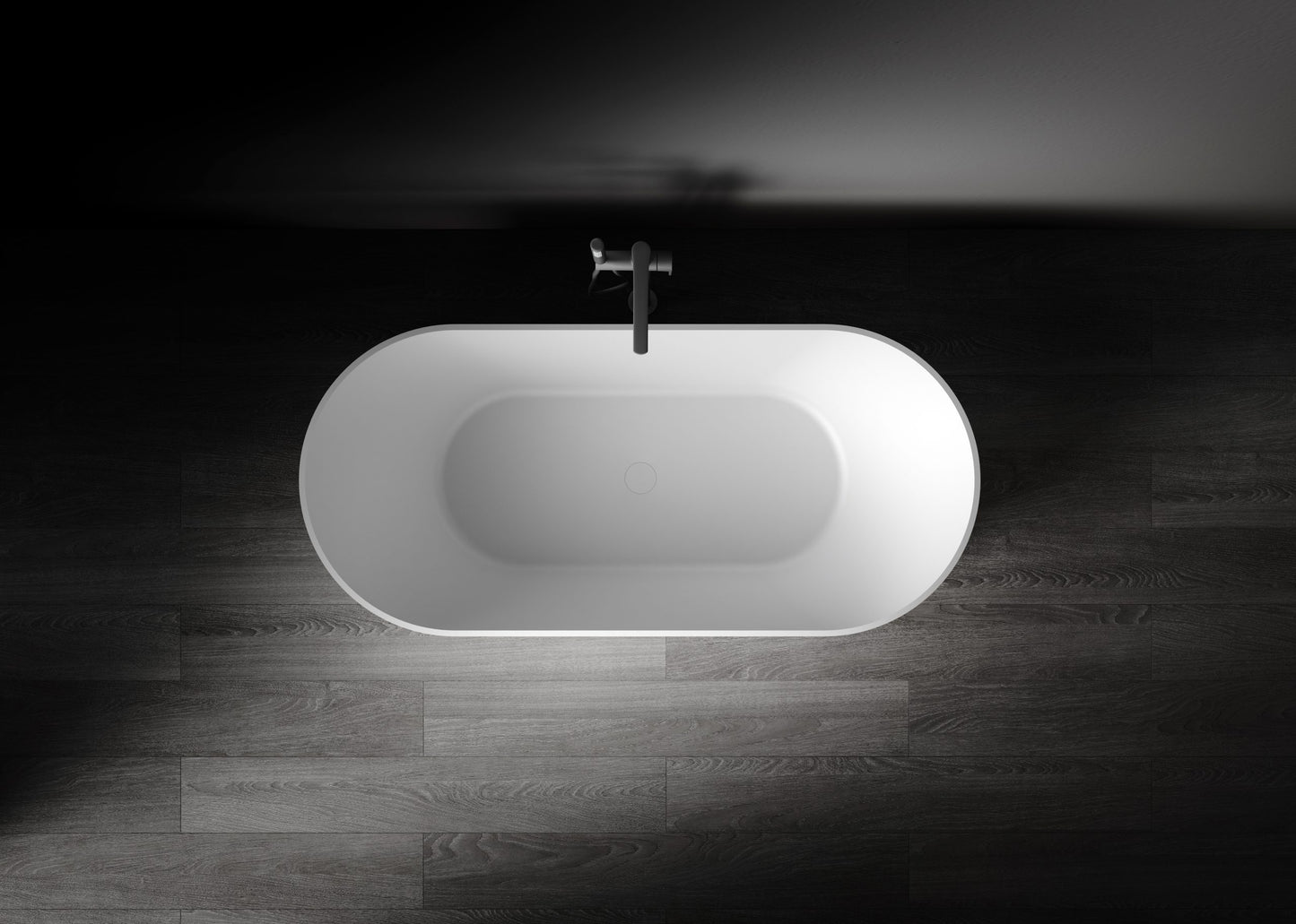 Monroe VX16-1700 Freestanding Fluted Stone Bath