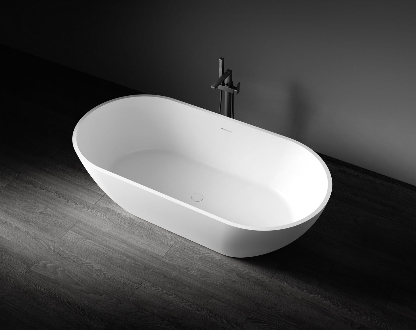 Aveo MKII VX80-1600 Freestanding Stone Bath with Overflow