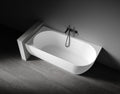 Bianca VX89-1500 Corner Back to Wall Stone Bath Left Hand with Overflow