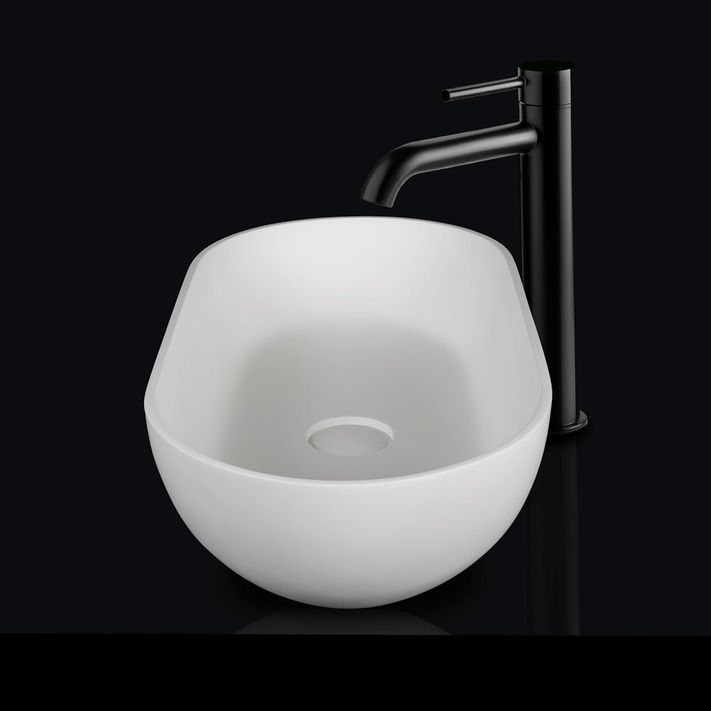 Lucia VXA12 Benchtop Oval Stone Basin 600mm