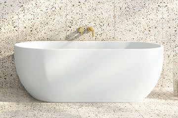 Valentina 1500/1700 Gloss Freestanding Bath — White Baths, Acrylic Baths, Oval Baths