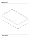 Vesl Rectangle Basin (Sage)