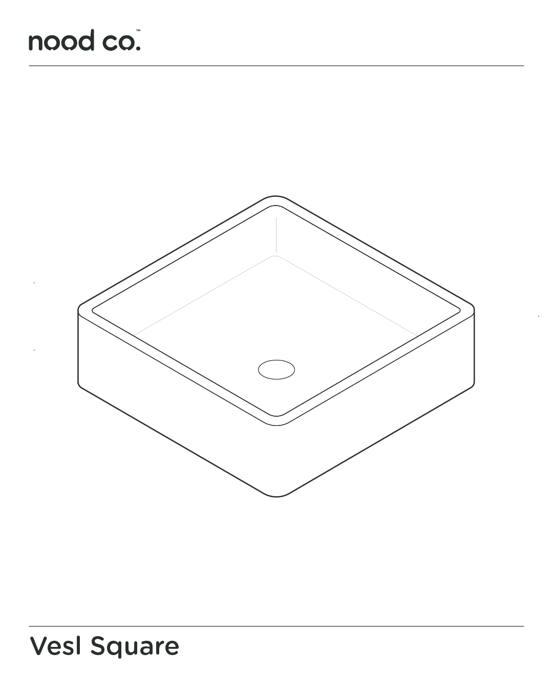 Vesl Square Basin (Olive)