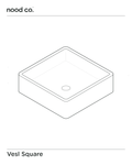 Vesl Square Basin (Copan Blue)