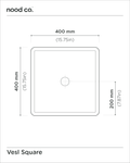 Vesl Square Basin (Slate)