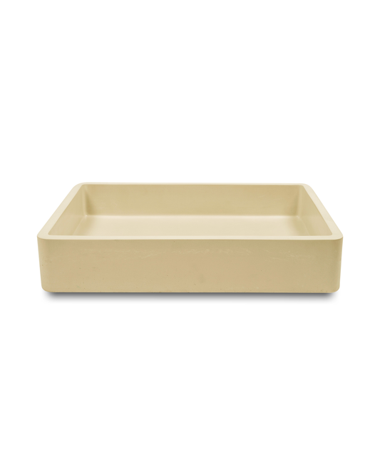 Vesl Rectangle Basin (Custard)