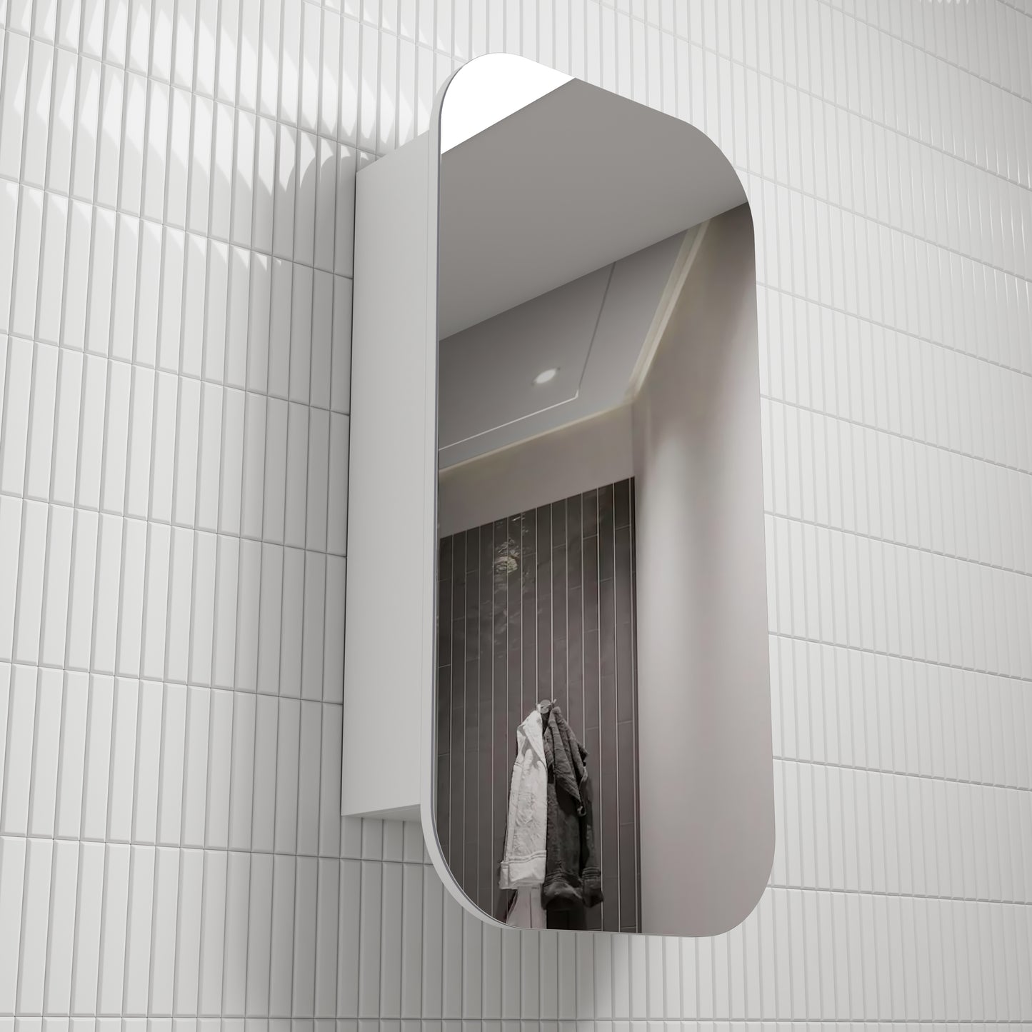 Vienna Shaving Cabinet - Matte White