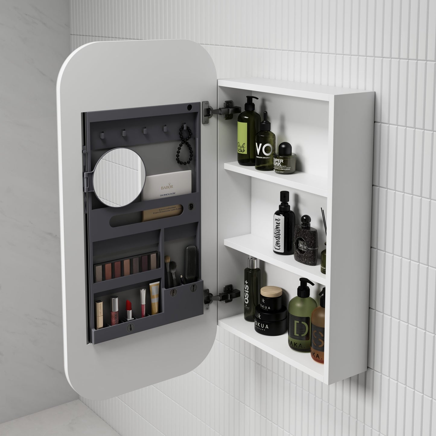 Vienna Shaving Cabinet - Matte White