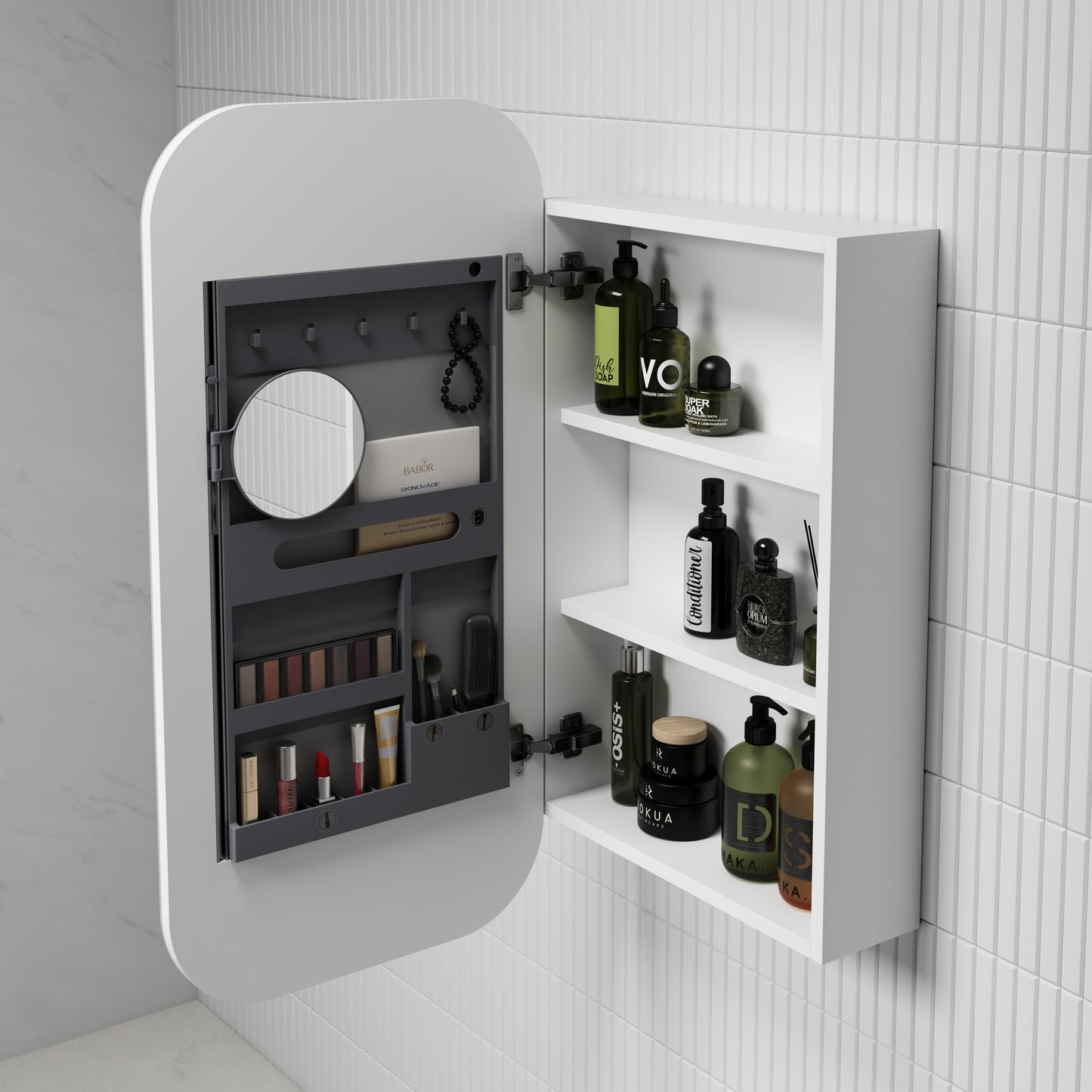 Vienna Shaving Cabinet - Matte White