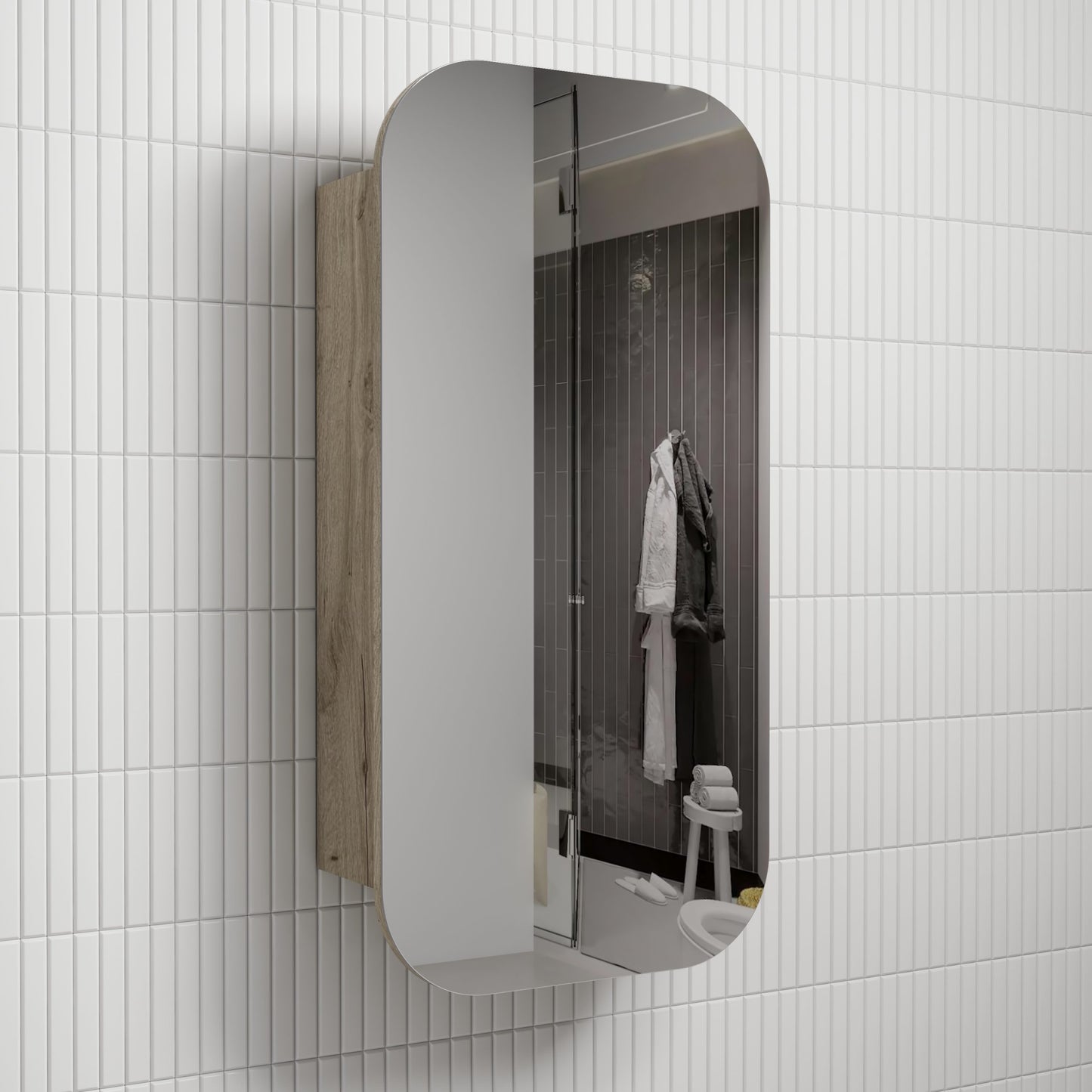 Vienna Shaving Cabinet - Matte White
