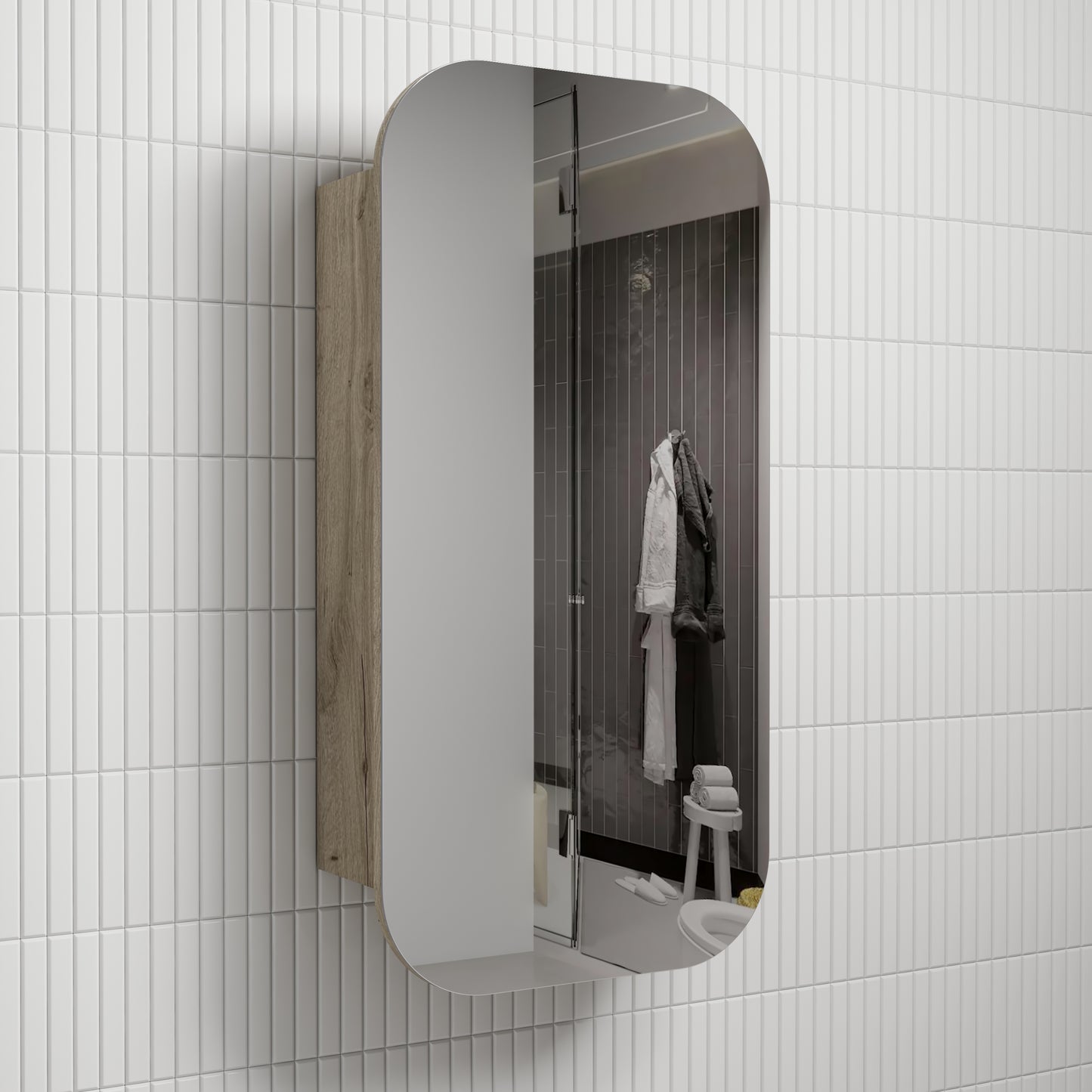 Vienna Shaving Cabinet - Matte White
