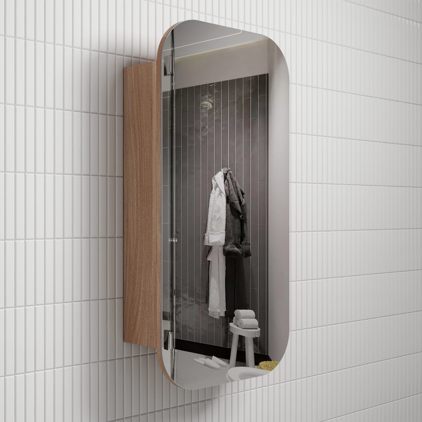 Vienna Shaving Cabinet - Matte White
