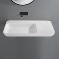 Roccia Solid Surface Stone Wall Hung Basin LK-SRW900-MW