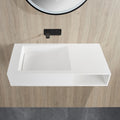 Crete Solid Surface Stone Wall Hung Basin LK-SCW1000-MW