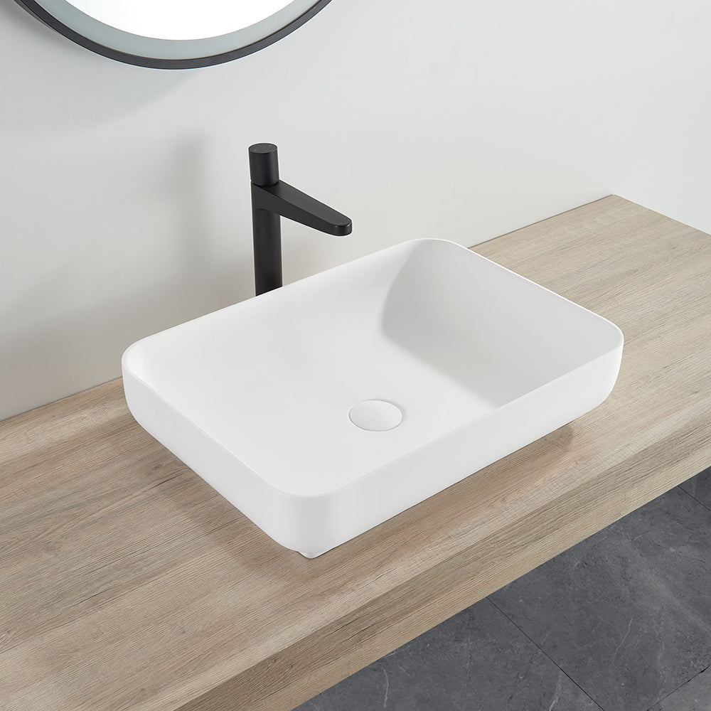 Kliff Solid Surface Above Counter Basin LK-SKA550-MW