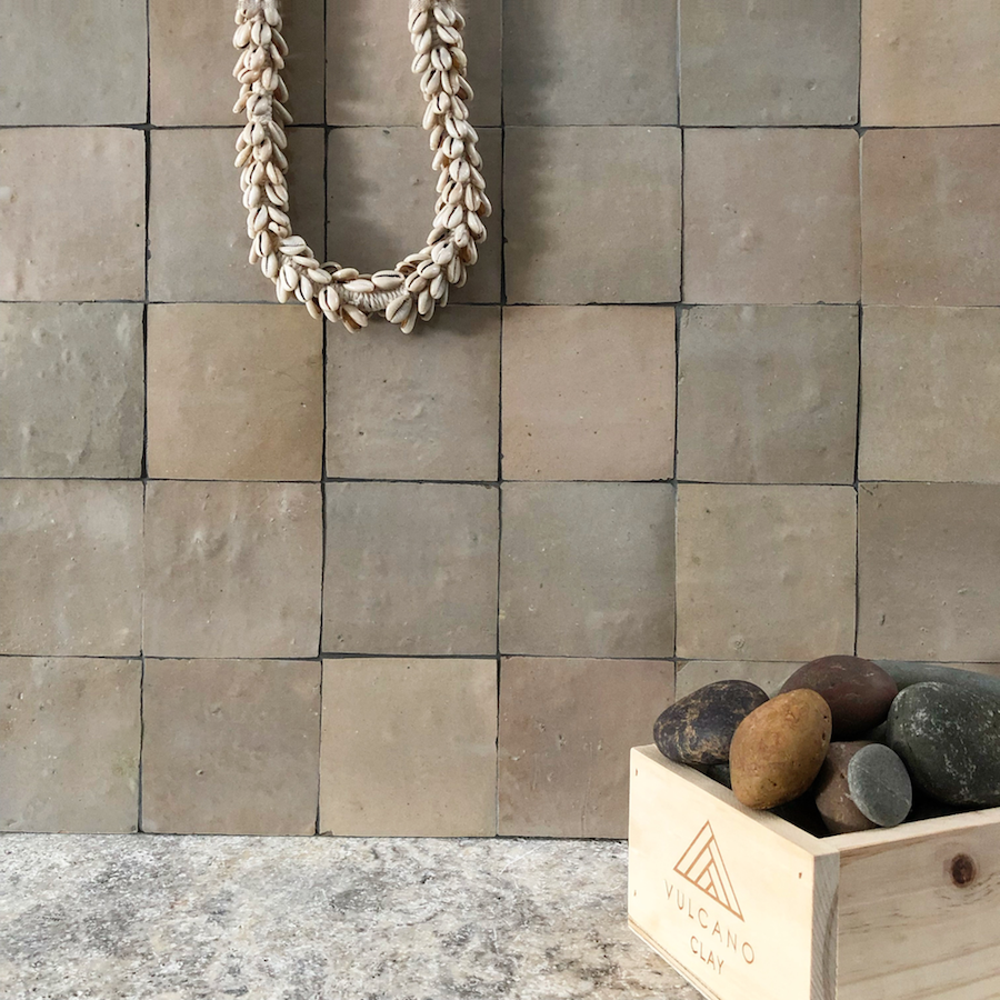 Medina Wheat Moroccan Zellige Square Tile