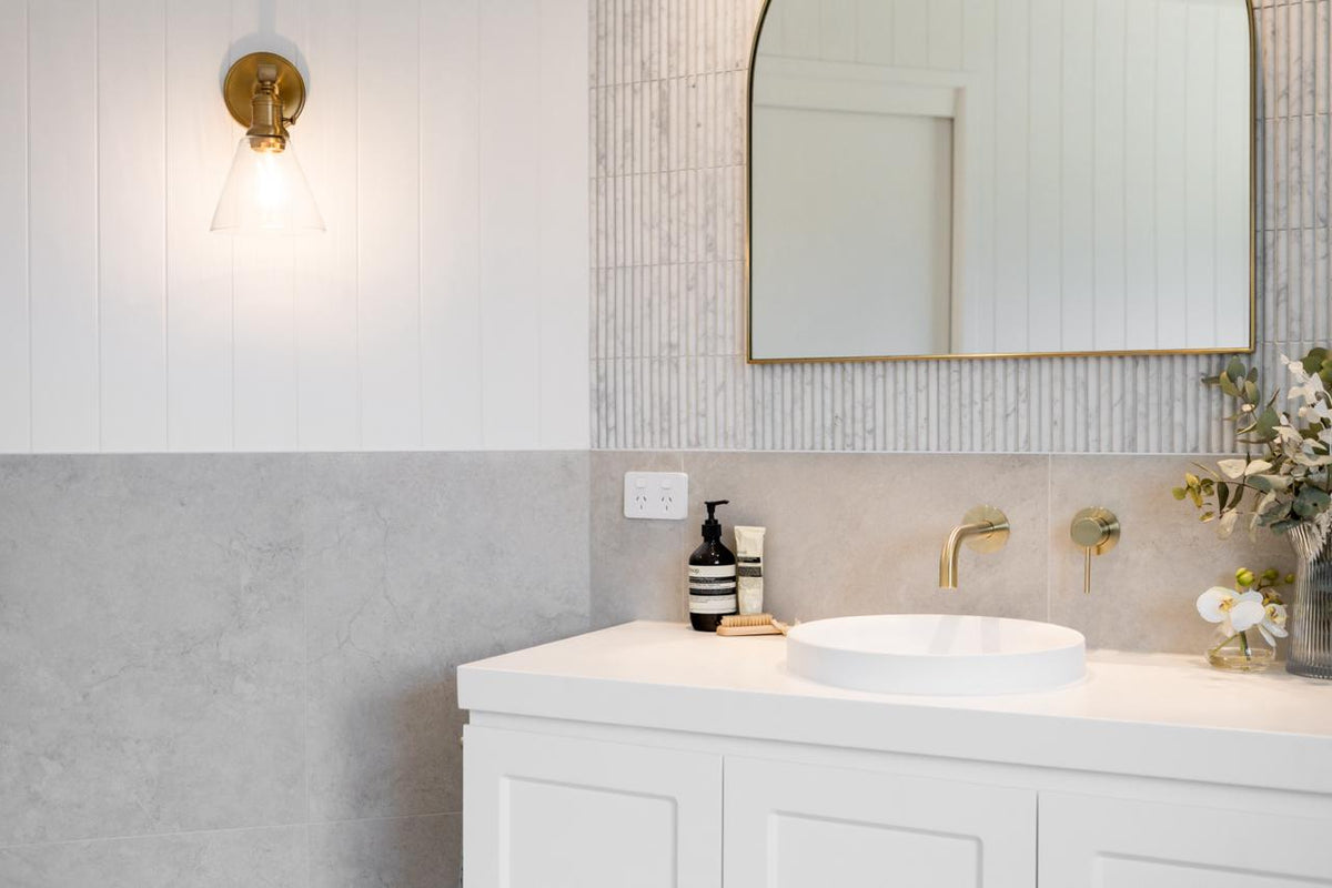 Considered bathroom finishes selected with Repubblica