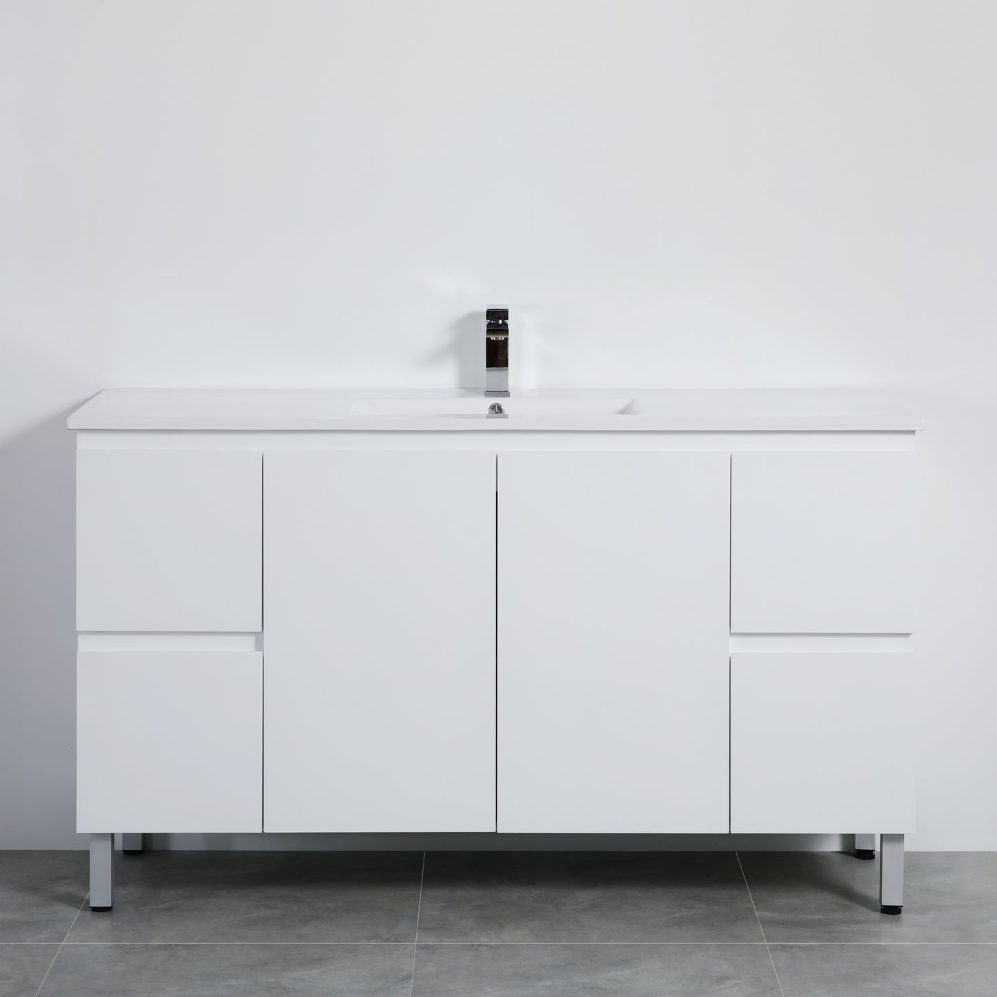 Alpha Free Standing PVC Vanity with soft closing LK-AL154L