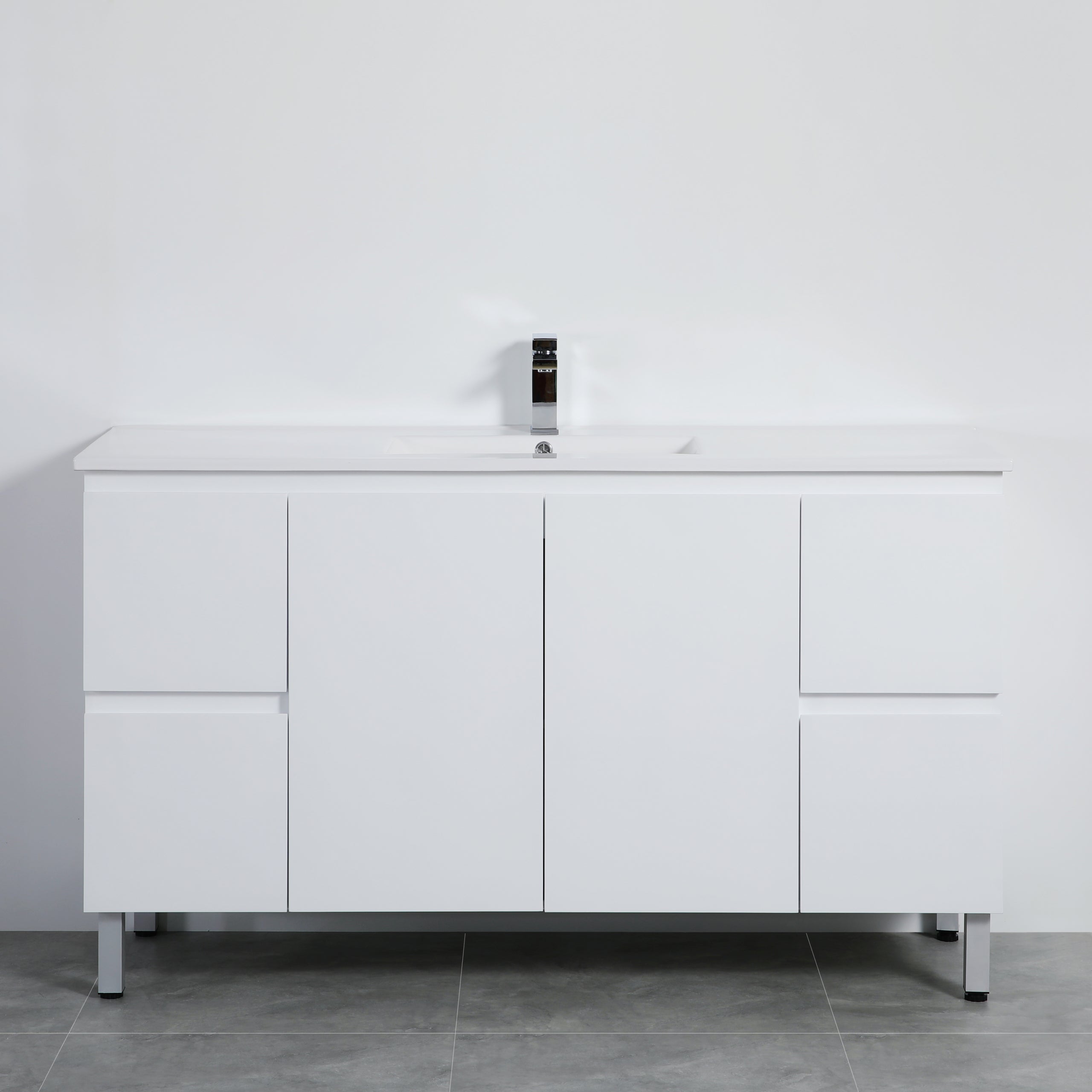 Alpha Free Standing PVC Vanity with soft closing LK-AL154L