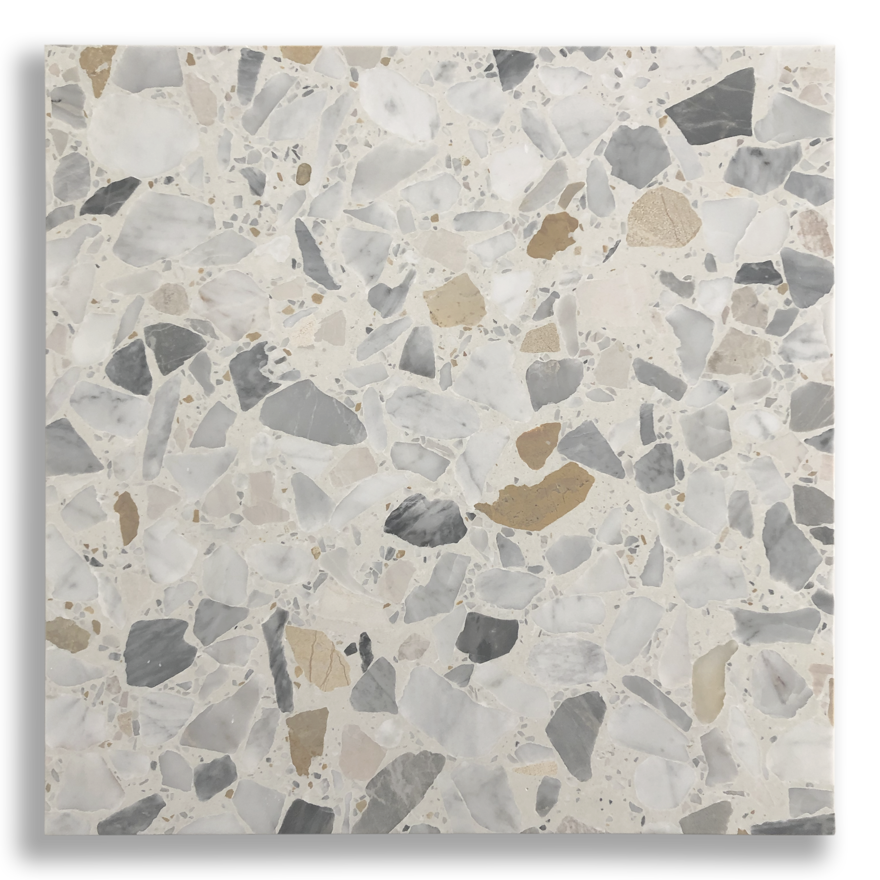 YAMBA SOFT IVORY LARGE TERRAZZO TILE