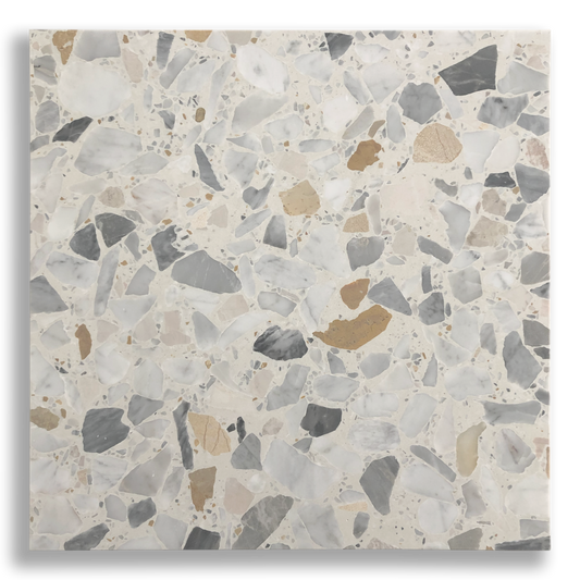 YAMBA SOFT IVORY LARGE TERRAZZO TILE