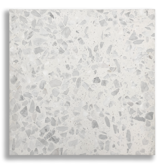 YAMBA WHITE CLOUD LARGE TERRAZZO TILE